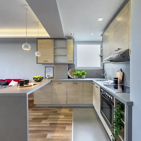 Z Widokiem Na Panorame Miasta Apartman