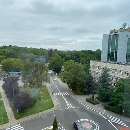 Z Widokiem Na Panorame Miasta Apartman