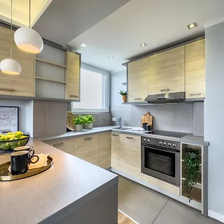 Apartman Z Widokiem Na Panorame Miasta Krakkó
